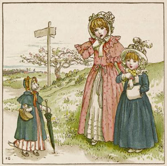 Pussy Cat, Pussy Cat - illustration by Kate Greenaway