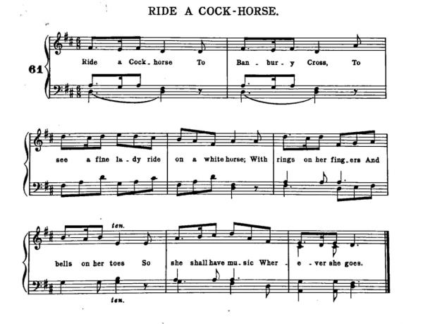 Ride a Cock Horse sheet music